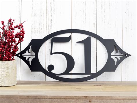 custom metal house number signs canada|metal number signs for house.